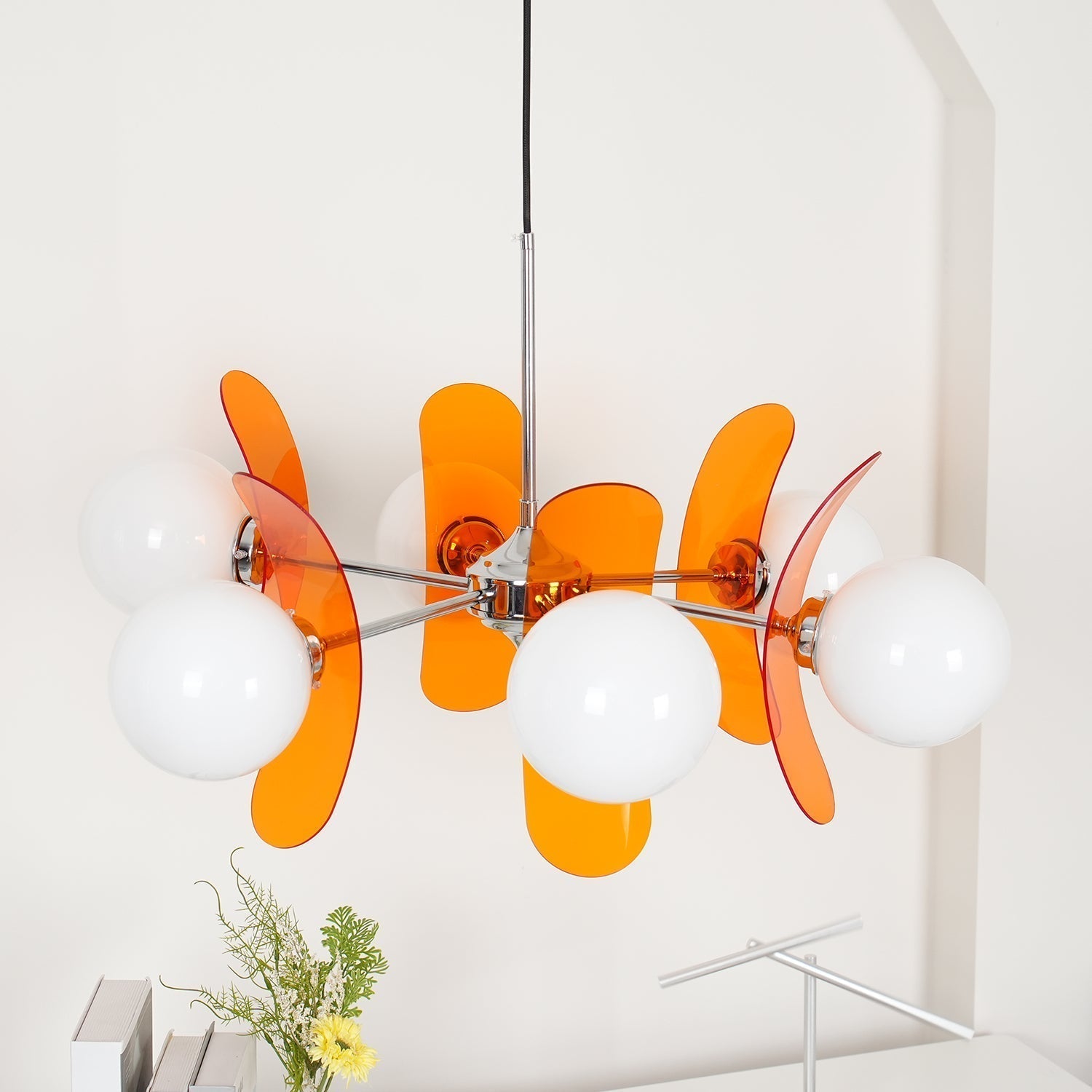 Prism Kreativer Sputnik Glas Kronleuchter Orange-Las Sola