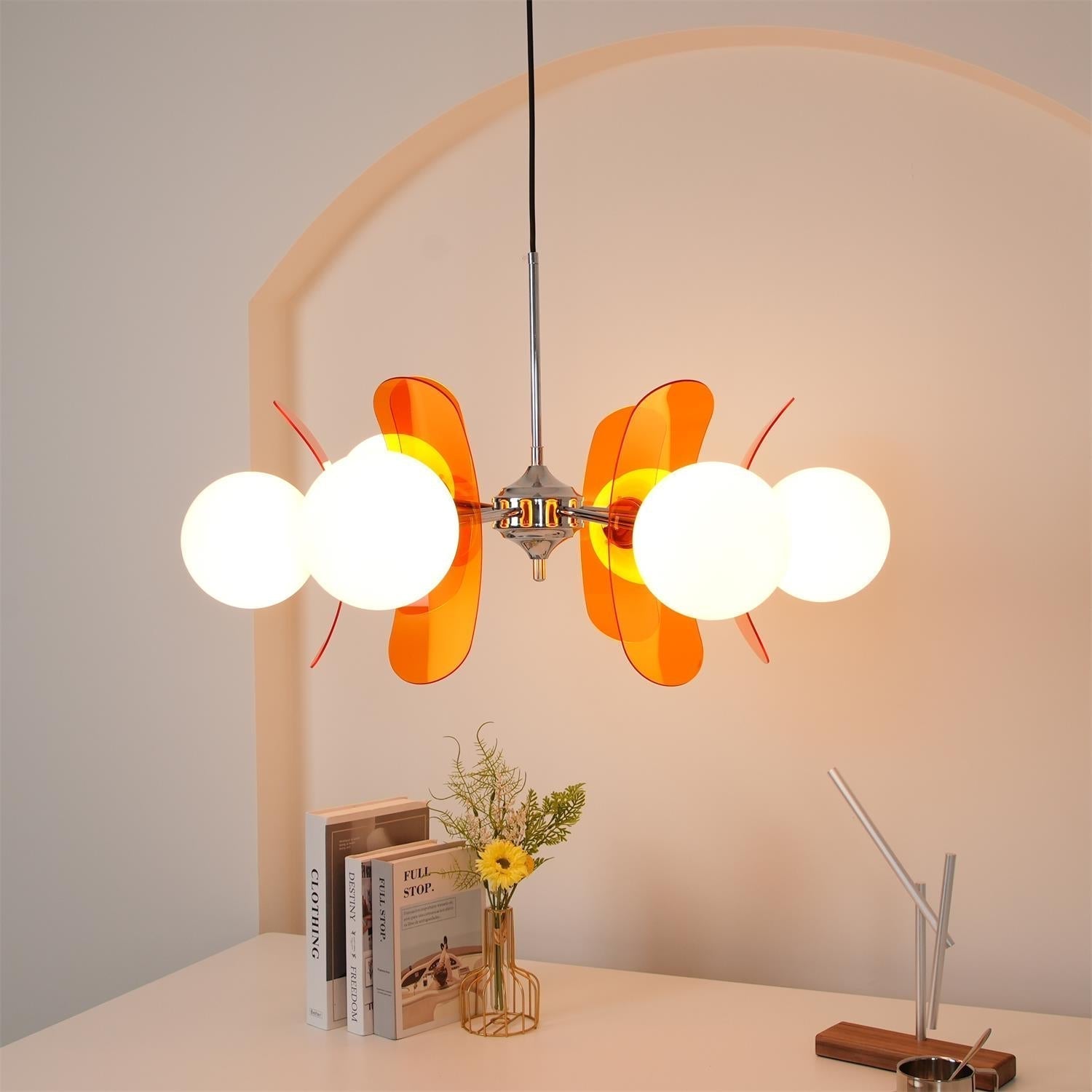 Prism Kreativer Sputnik Glas Kronleuchter Orange-Las Sola
