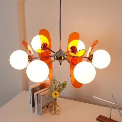 Prism Kreativer Sputnik Glas Kronleuchter Orange-Las Sola