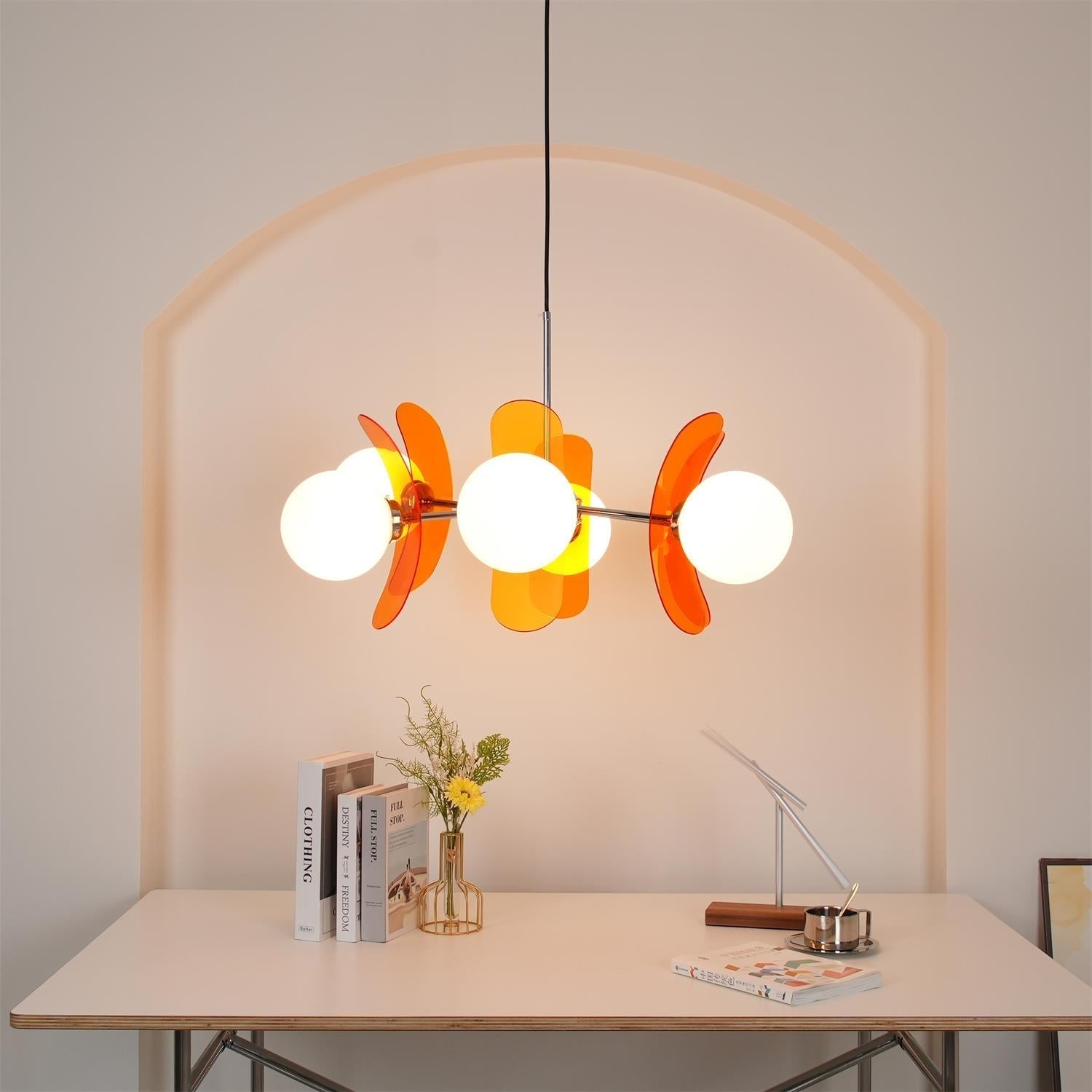 Prism Kreativer Sputnik Glas Kronleuchter Orange-Las Sola