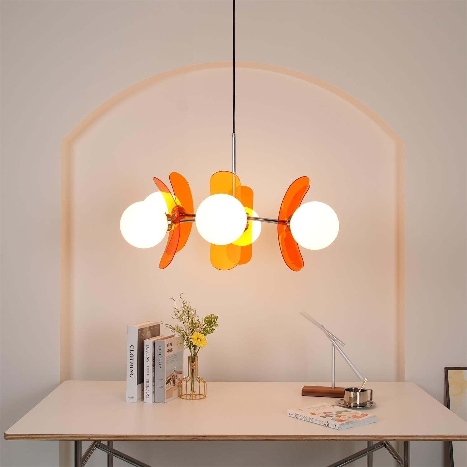 Prism Kreativer Sputnik Glas Kronleuchter Orange-Las Sola