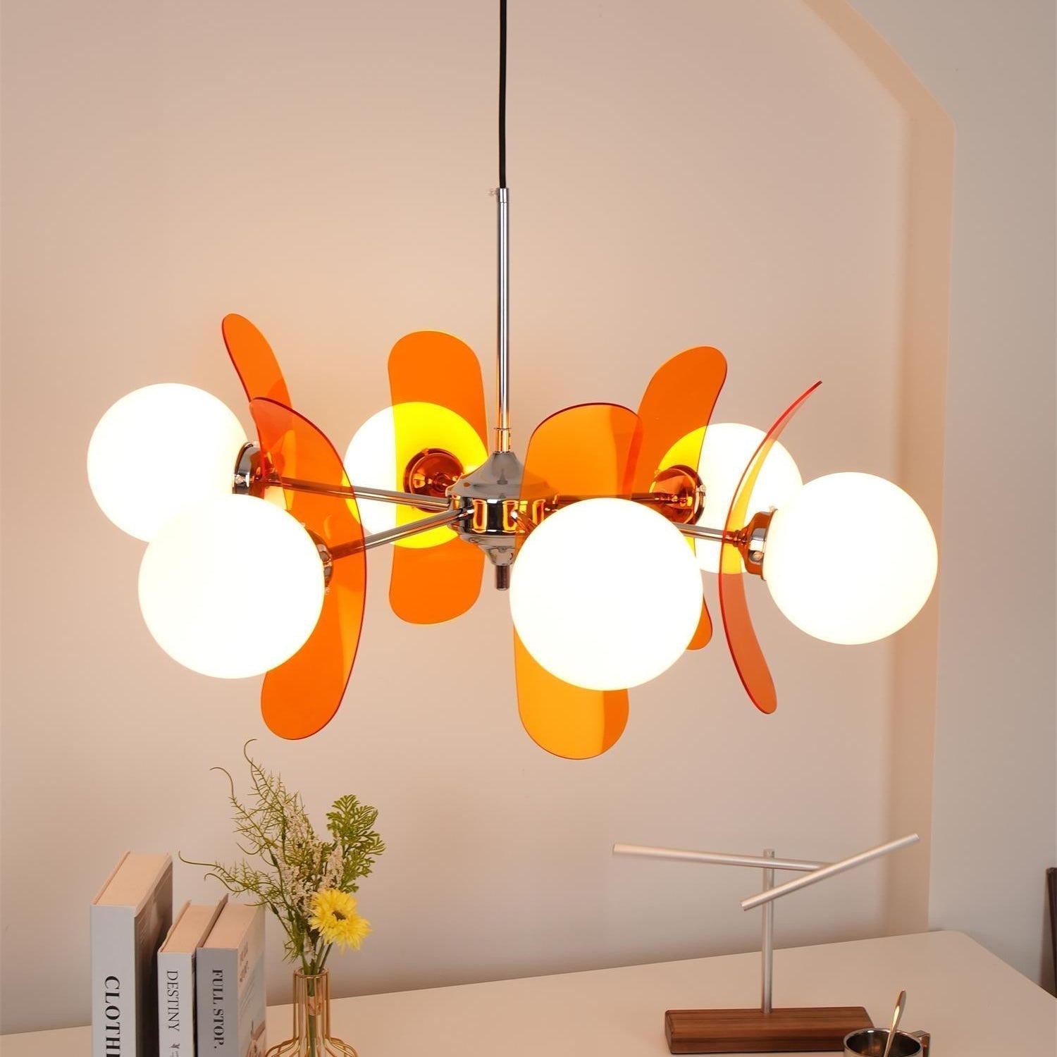 Prism Kreativer Sputnik Glas Kronleuchter Orange-Las Sola