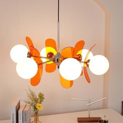 Prism Kreativer Sputnik Glas Kronleuchter Orange-Las Sola