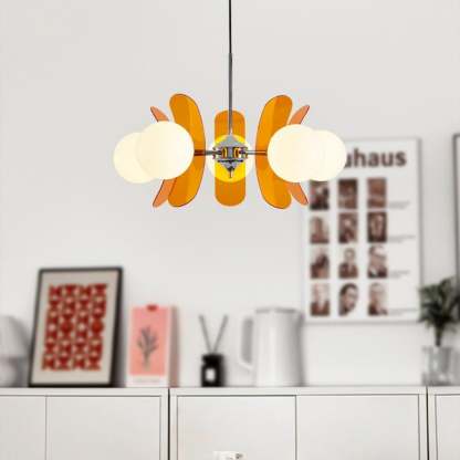 Prism Kreativer Sputnik Glas Kronleuchter Orange-Las Sola