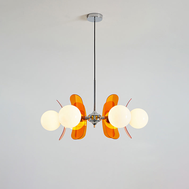 Prism Kreativer Sputnik Glas Kronleuchter Orange-Las Sola