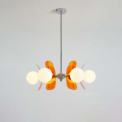 Prism Kreativer Sputnik Glas Kronleuchter Orange-Las Sola