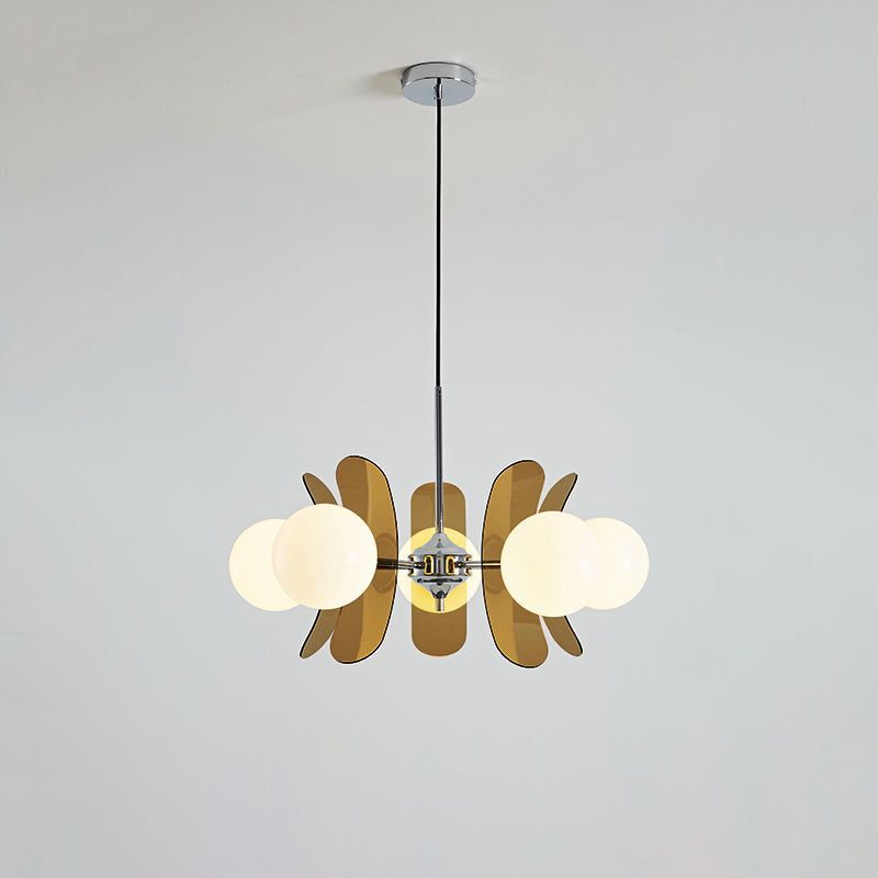Prism Kreativer Sputnik Glas Kronleuchter Orange-Las Sola