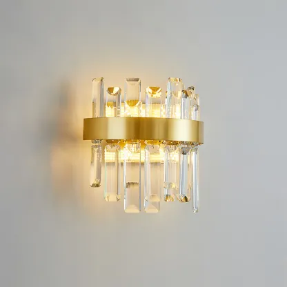 Herbert Classical Urban Crystal  Metal Wall Lamp Bedroom  Dining Room