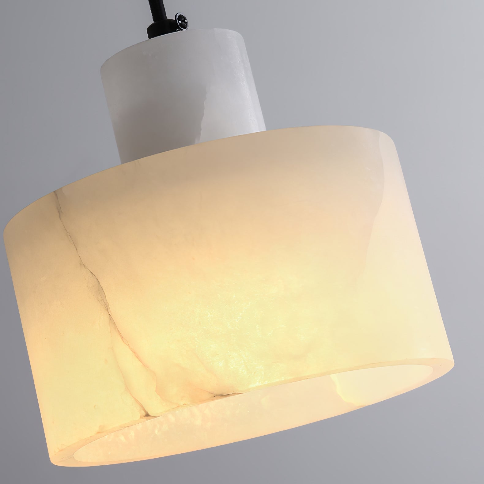 Alabaster Pendelleuchte Dual Zylindrisch-Las Sola