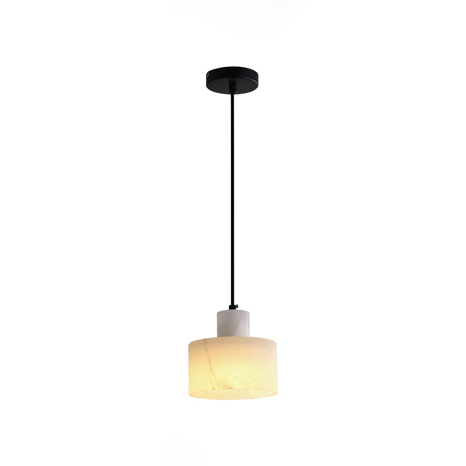 Alabaster Pendelleuchte Dual Zylindrisch-Las Sola