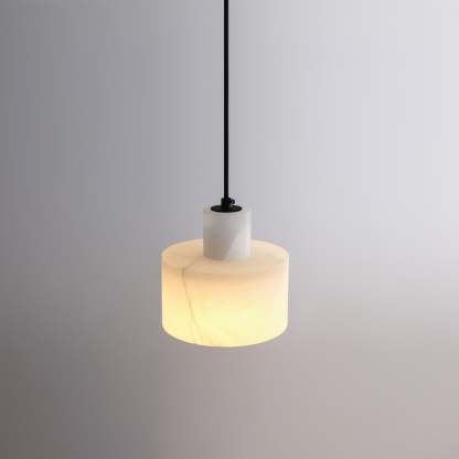 Alabaster Pendelleuchte Dual Zylindrisch-Las Sola