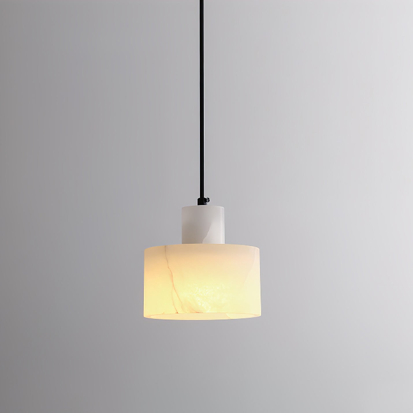 Alabaster Pendelleuchte Dual Zylindrisch-Las Sola