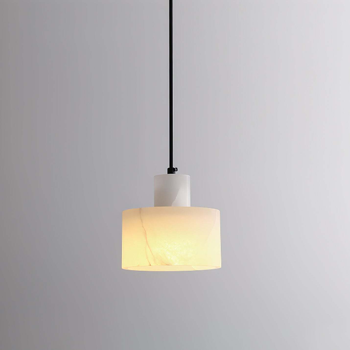 Alabaster Pendelleuchte Dual Zylindrisch-Las Sola