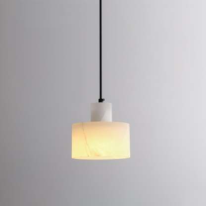 Alabaster Pendelleuchte Dual Zylindrisch-Las Sola
