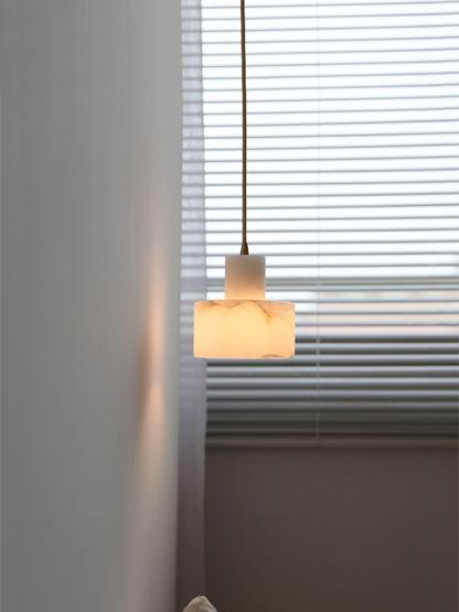 Alabaster Pendelleuchte Dual Zylindrisch-Las Sola