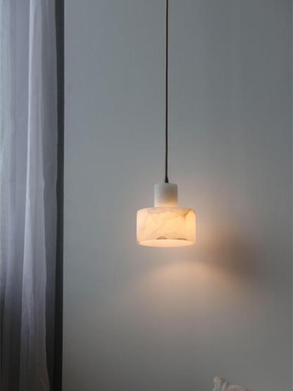 Alabaster Pendelleuchte Dual Zylindrisch-Las Sola