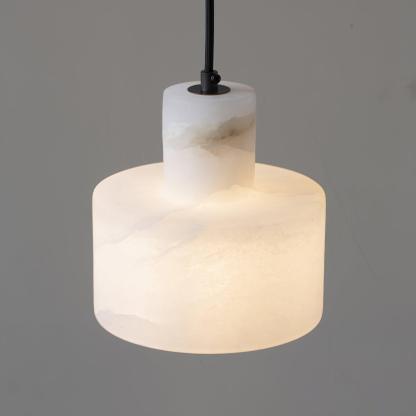 Alabaster Pendelleuchte Dual Zylindrisch-Las Sola