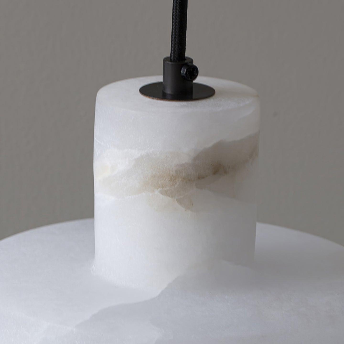 Alabaster Pendelleuchte Dual Zylindrisch-Las Sola