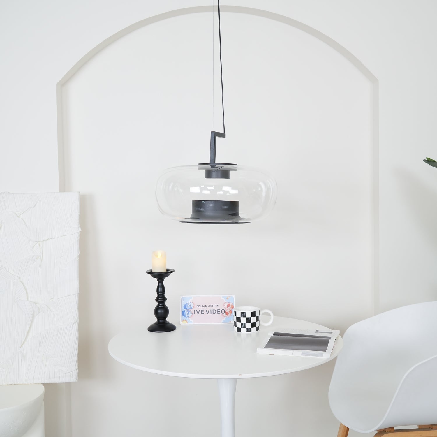 Vespeanre Pendelleuchte Glas Modern-Las Sola