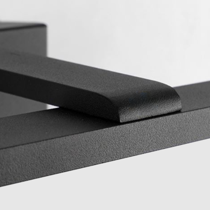 Edge Modern LED Wandleuchte Innen Linear Badezimmer Weiß/Schwarz Metall
