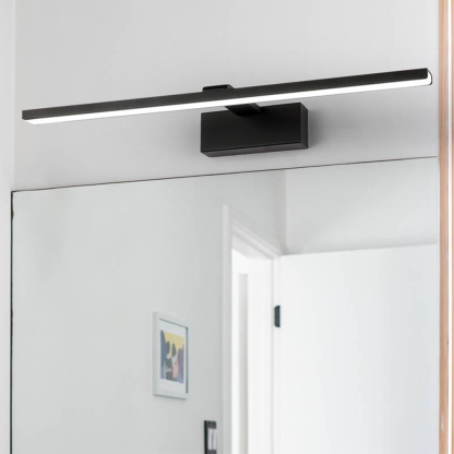 Edge Modern LED Wandleuchte Innen Linear Badezimmer Weiß/Schwarz Metall