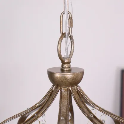 Marilyn Nordisch Kristall Metall Silber Gold Pendelleuchte Esszimmer Schlafzimmer
