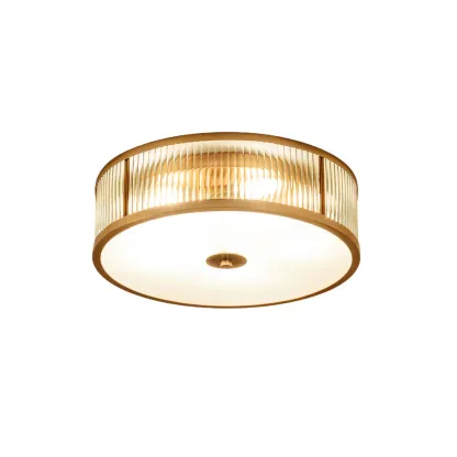 Alessio Moderne Rund Metall Glas Deckenlampe Esszimmer Schlafzimmer
