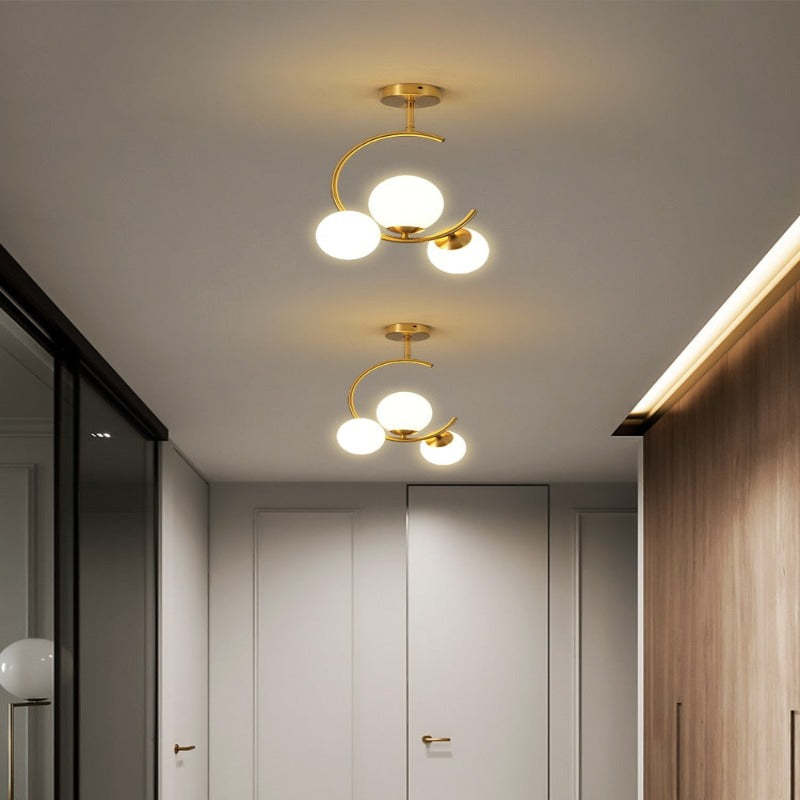 Glaskugel Deckenleuchte Goldene Lampen Hängeleuchte