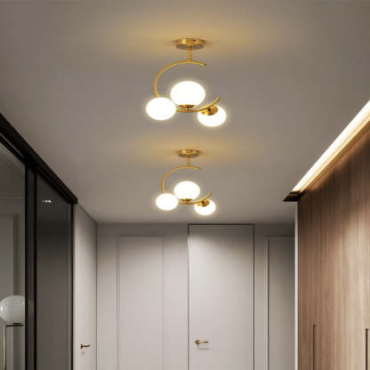 Glaskugel Deckenleuchte Goldene Lampen Hängeleuchte