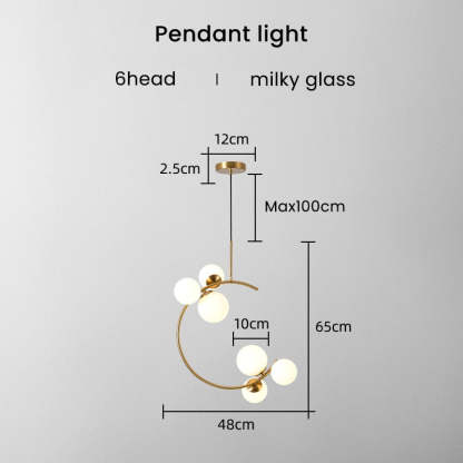 Glaskugel Deckenleuchte Goldene Lampen Hängeleuchte