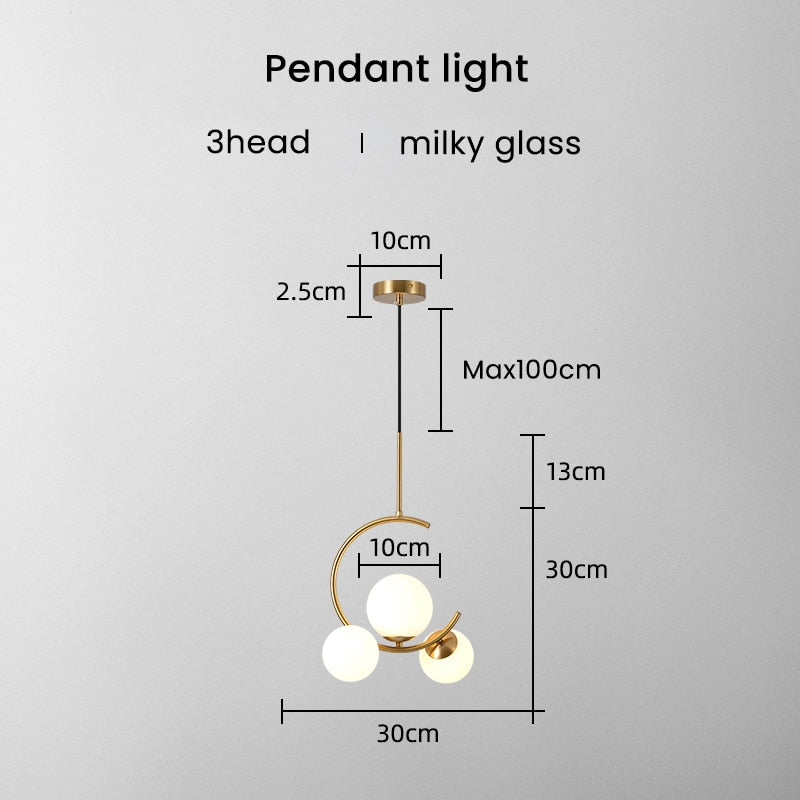 Glaskugel Deckenleuchte Goldene Lampen Hängeleuchte
