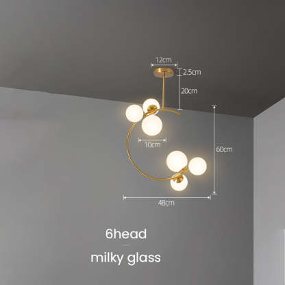 Glaskugel Deckenleuchte Goldene Lampen Hängeleuchte