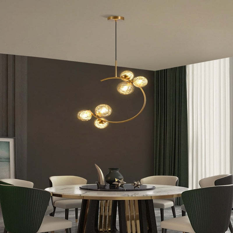 Glaskugel Deckenleuchte Goldene Lampen Hängeleuchte