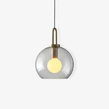 Hailie Modern Round Glass Pendant Light Bedroom Hallway Living Room