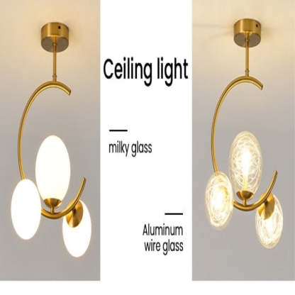 Glaskugel Deckenleuchte Goldene Lampen Hängeleuchte