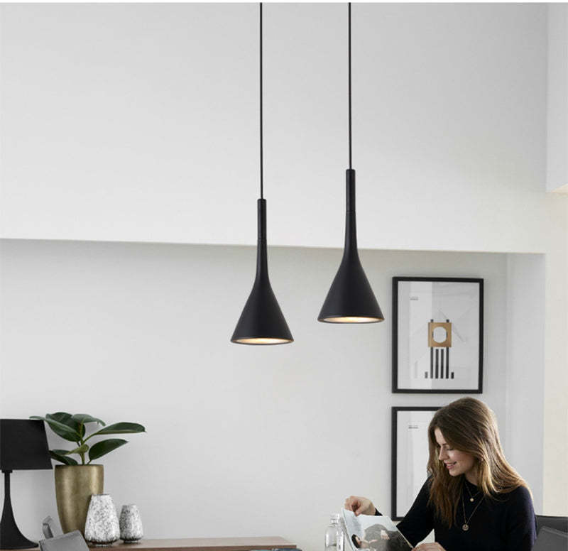 Morandi Modern LED Pendelleuchte Esszimmer Restaurant Metall