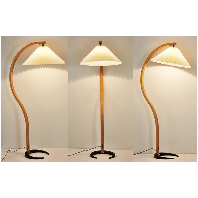 Ozawa Einzigartige LED Stehlampe Holz Metall Wohnzimmer