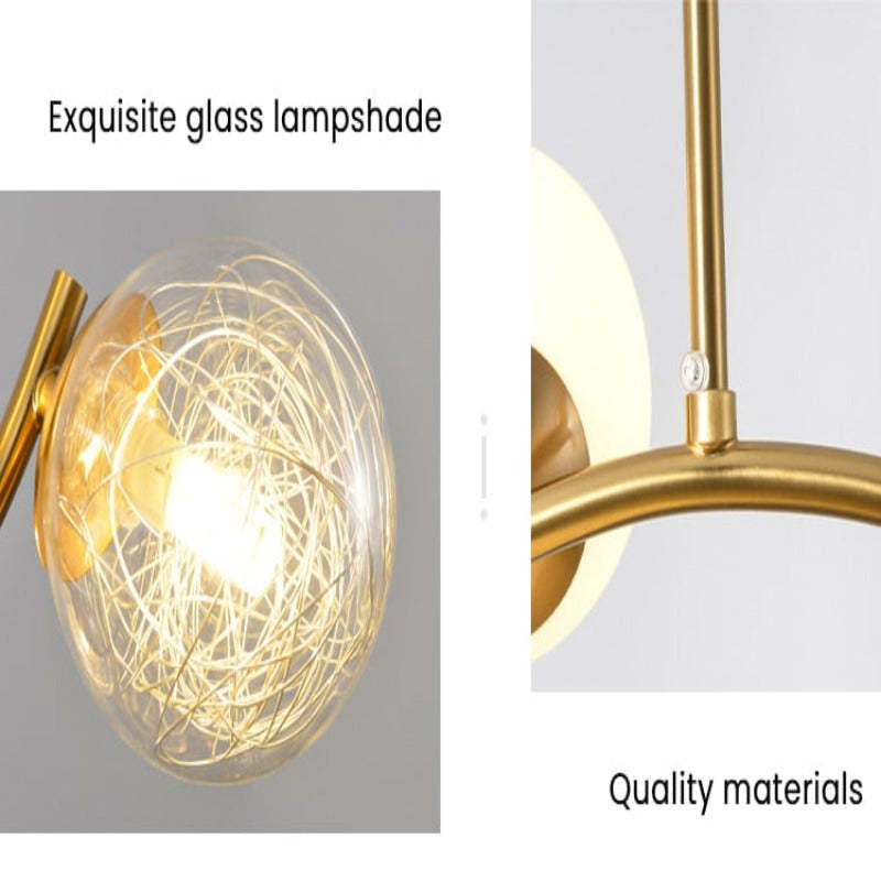 Glaskugel Deckenleuchte Goldene Lampen Hängeleuchte