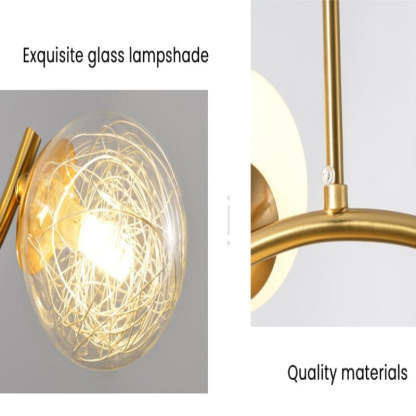 Glaskugel Deckenleuchte Goldene Lampen Hängeleuchte