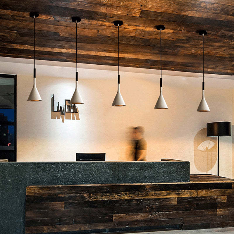Morandi Modern LED Pendelleuchte Esszimmer Restaurant Metall