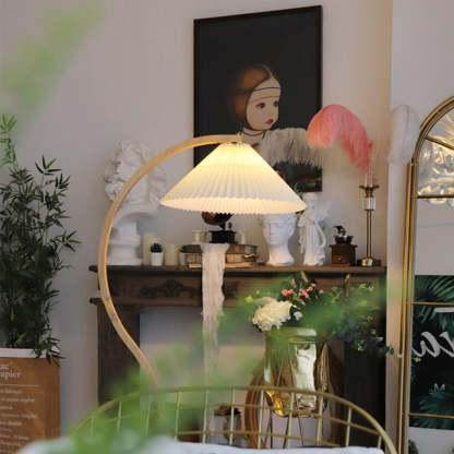 Ozawa Einzigartige LED Stehlampe Holz Metall Wohnzimmer