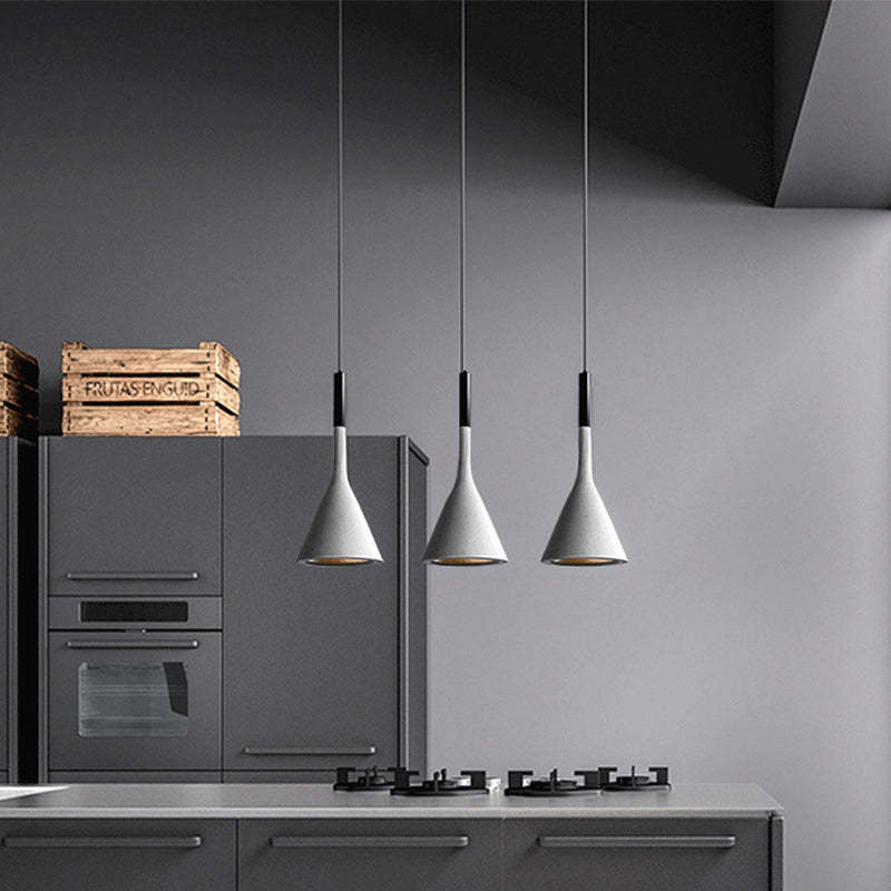 Morandi Modern LED Pendelleuchte Esszimmer Restaurant Metall
