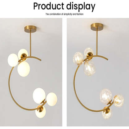 Glaskugel Deckenleuchte Goldene Lampen Hängeleuchte