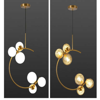 Glaskugel Deckenleuchte Goldene Lampen Hängeleuchte