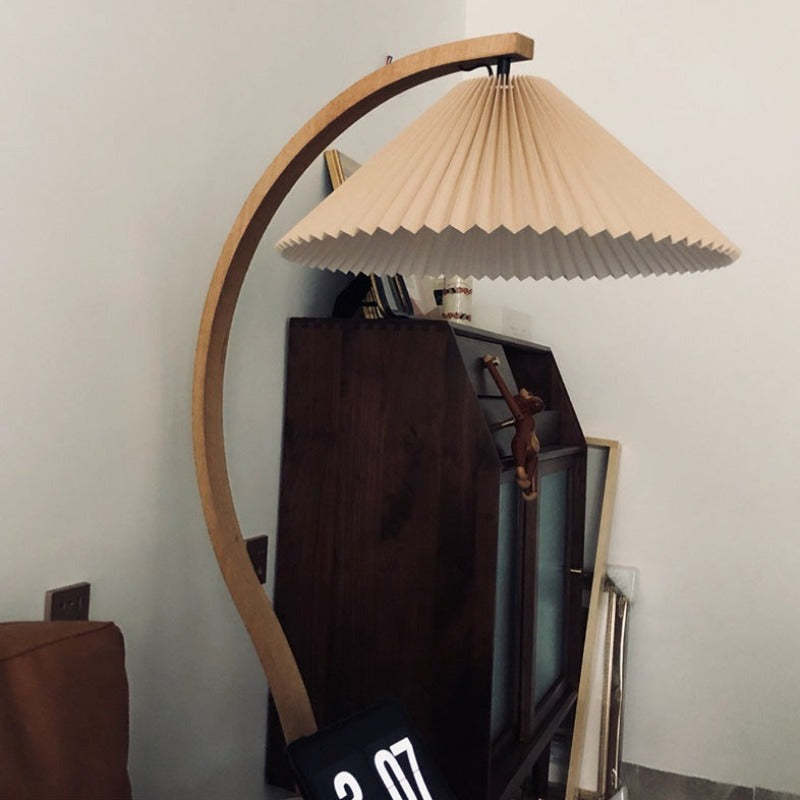 Ozawa Einzigartige LED Stehlampe Holz Metall Wohnzimmer