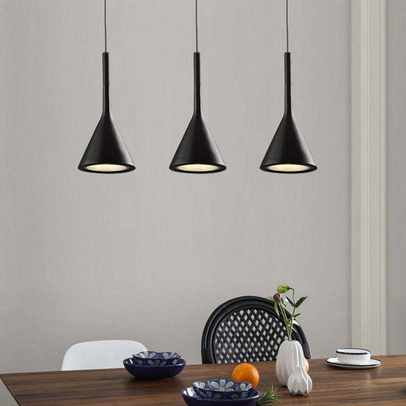 Morandi Modern LED Pendelleuchte Esszimmer Restaurant Metall
