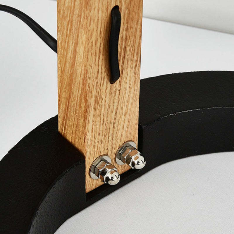 Ozawa Einzigartige LED Stehlampe Holz Metall Wohnzimmer