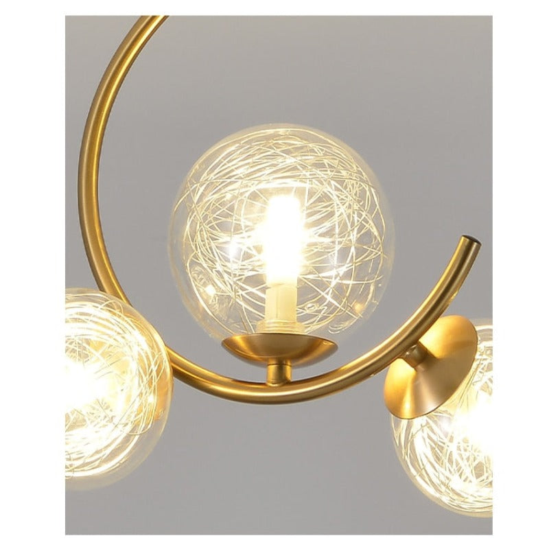 Glaskugel Deckenleuchte Goldene Lampen Hängeleuchte