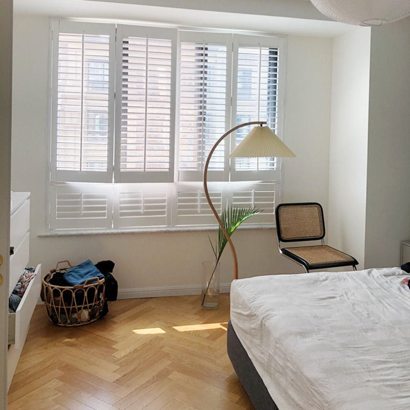 Ozawa Einzigartige LED Stehlampe Holz Metall Wohnzimmer
