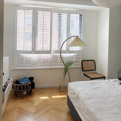 Ozawa Einzigartige LED Stehlampe Holz Metall Wohnzimmer